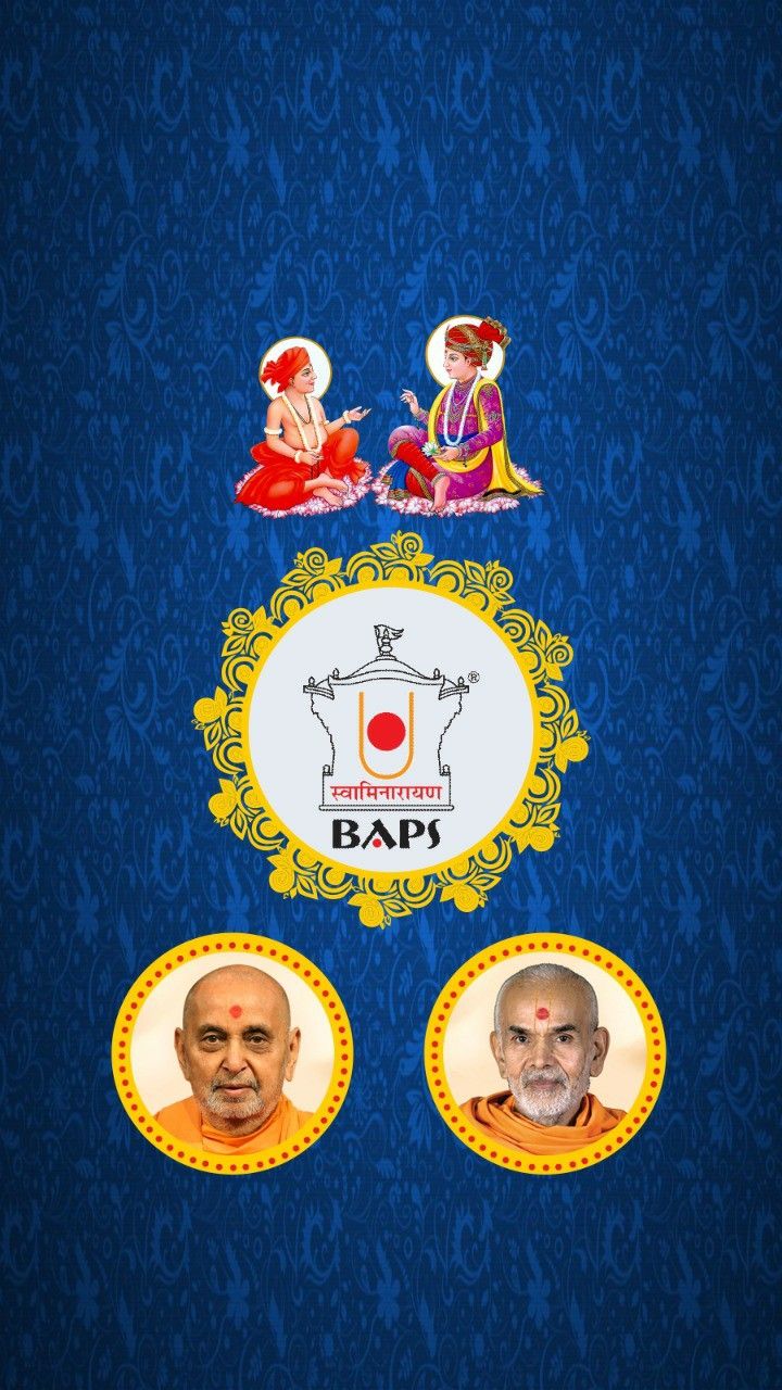 Swaminarayan and devotees portrait