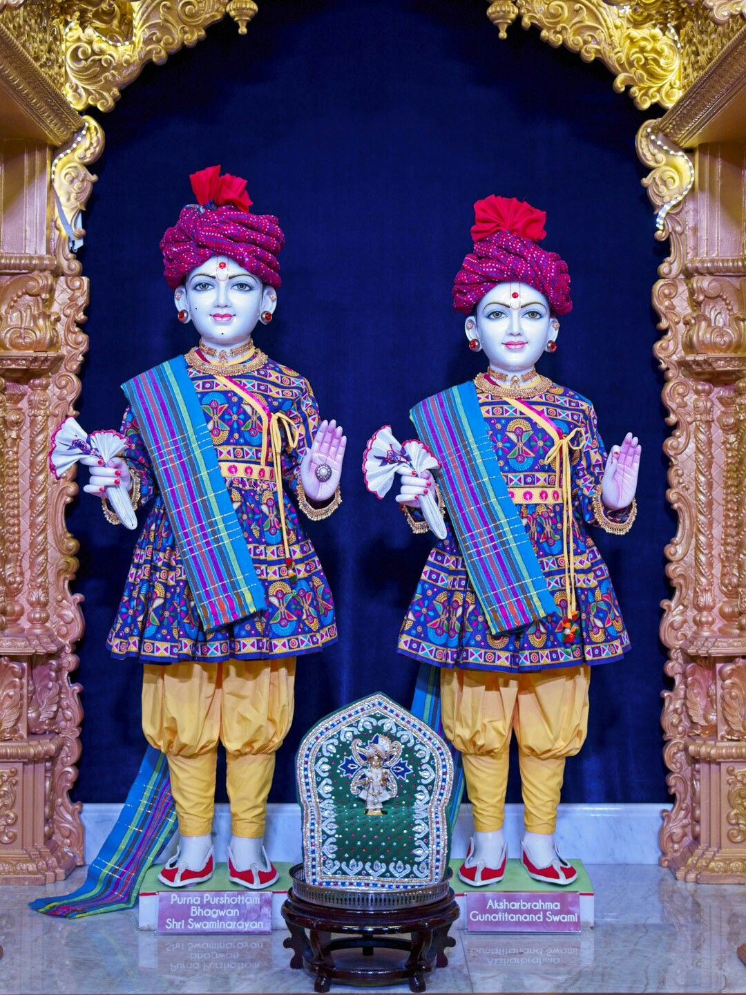 Swaminarayan Bhagwan statue in temple