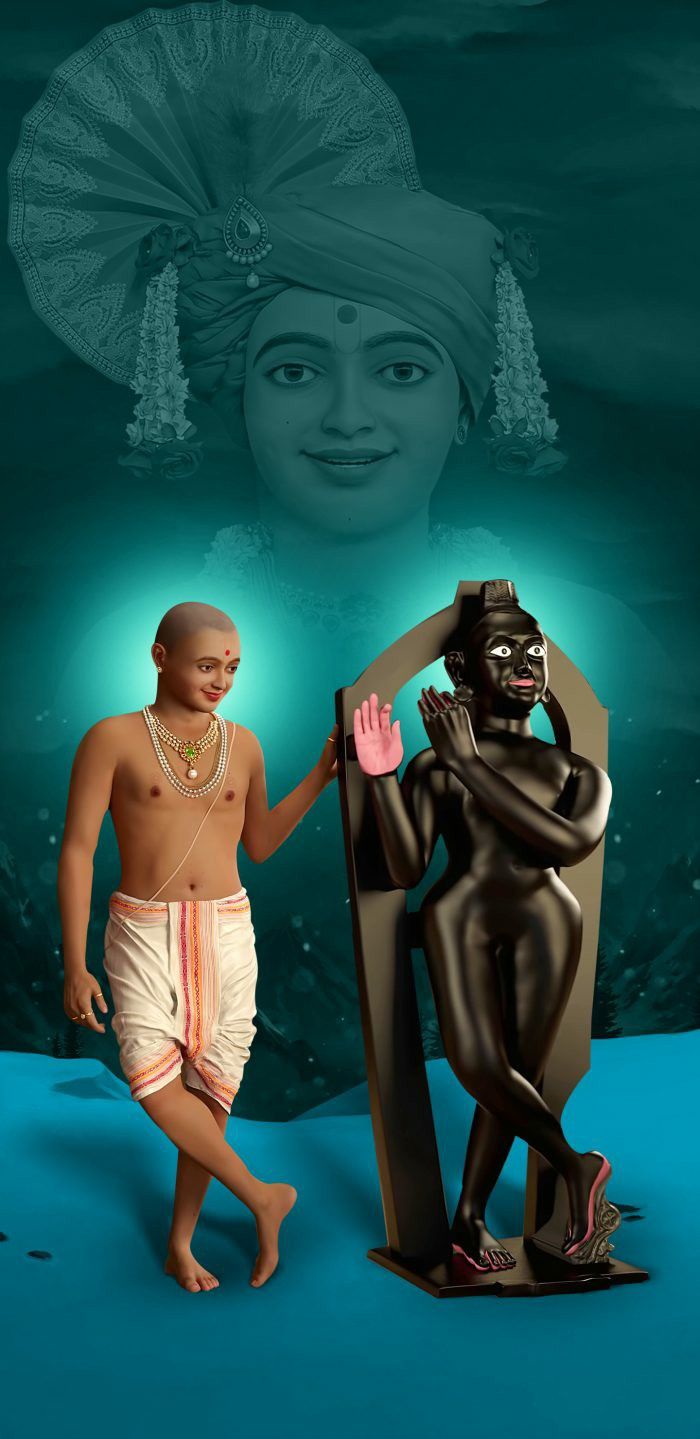 Swaminarayan child and murti divine image