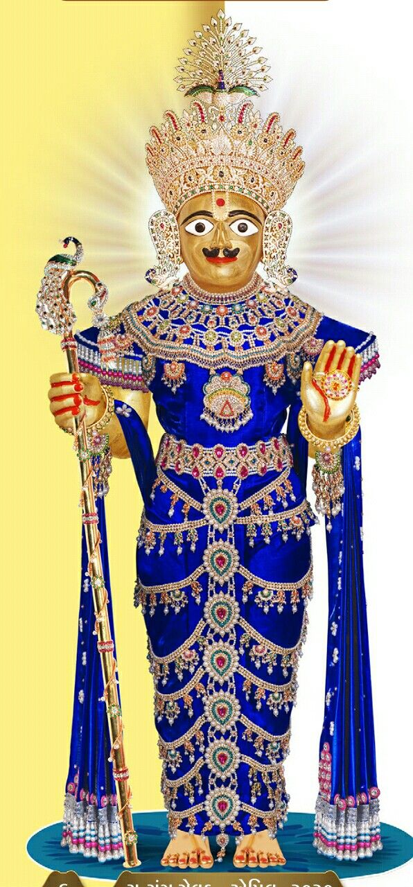 Swaminarayan Bhagwan in royal attire