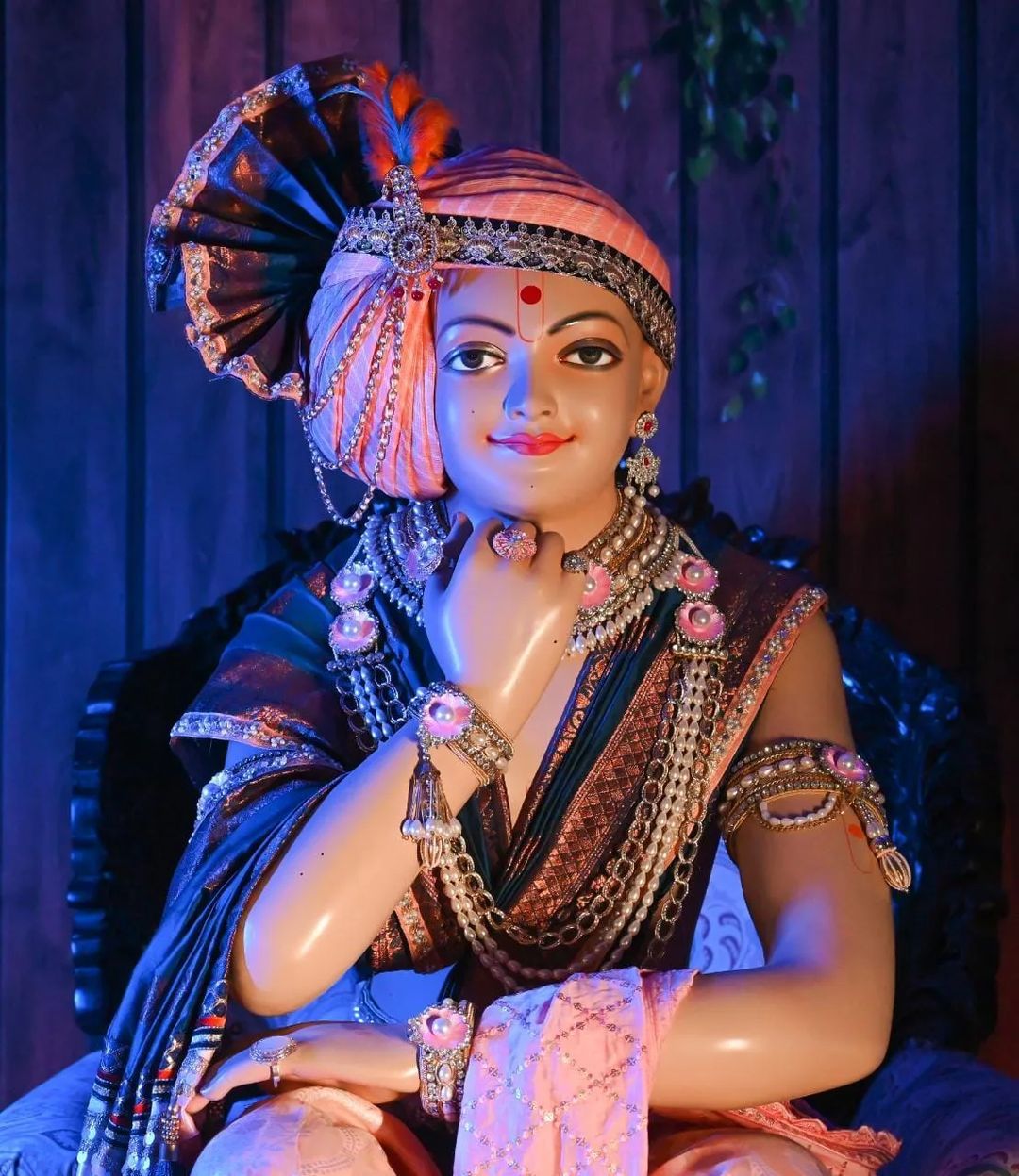 Swaminarayan Bhagwan in traditional attire